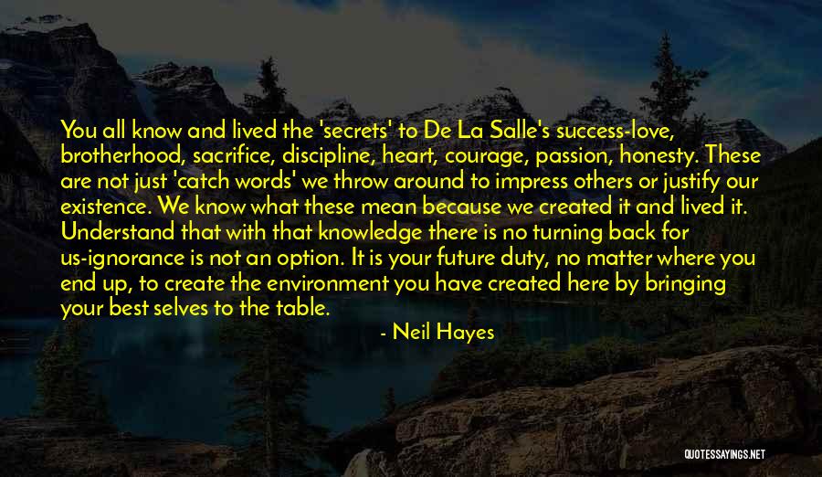 Sacrifice And Success Quotes By Neil Hayes