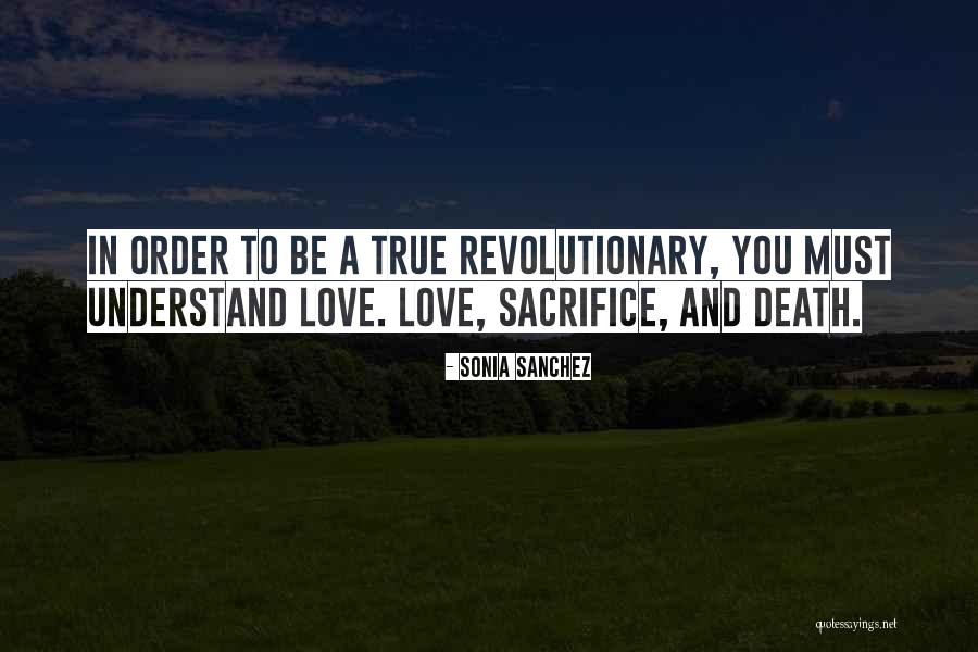 Sacrifice For True Love Quotes By Sonia Sanchez