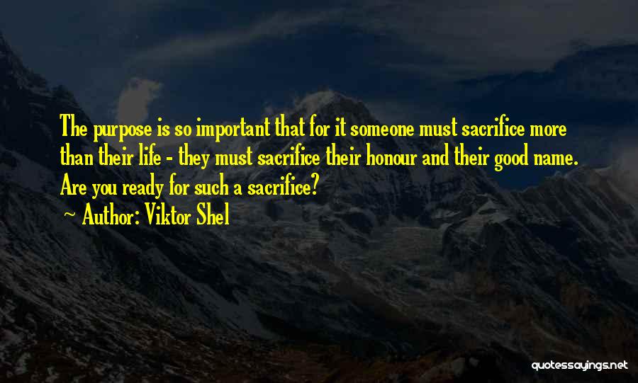 Sacrifice For You Quotes By Viktor Shel