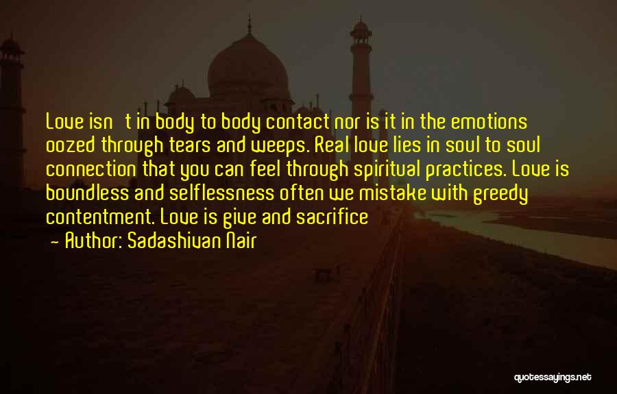 Sacrifice In A Relationship Quotes By Sadashivan Nair