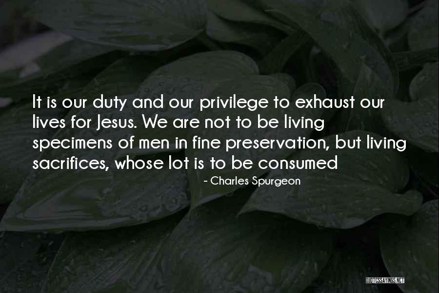 Sacrifice Of Jesus Quotes By Charles Spurgeon