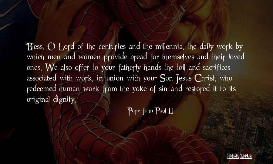 Sacrifice Of Jesus Quotes By Pope John Paul II