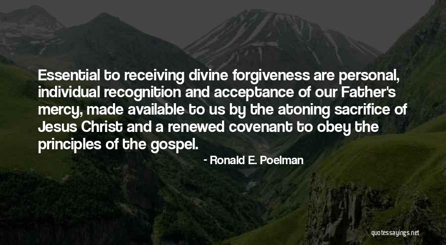 Sacrifice Of Jesus Quotes By Ronald E. Poelman