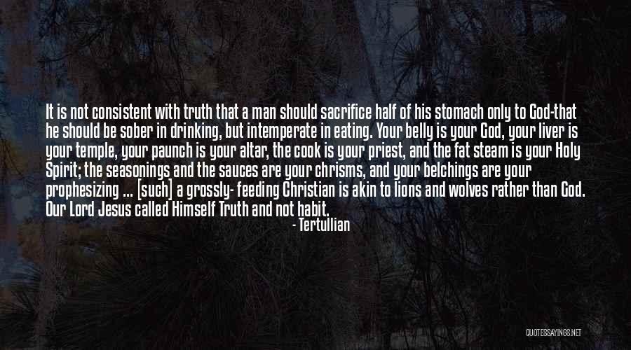 Sacrifice Of Jesus Quotes By Tertullian