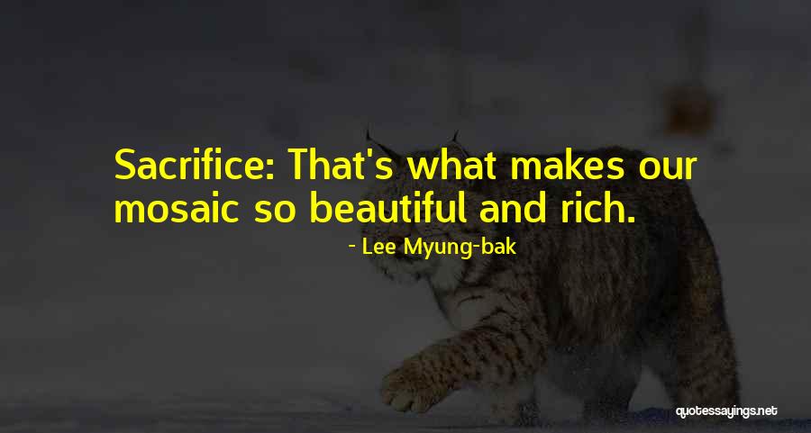 Sacrifice Quotes By Lee Myung-bak