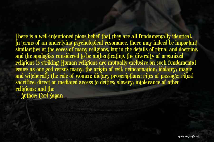 Sacrifice Ritual Quotes By Carl Sagan