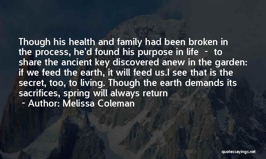 Sacrifices For Family Quotes By Melissa Coleman