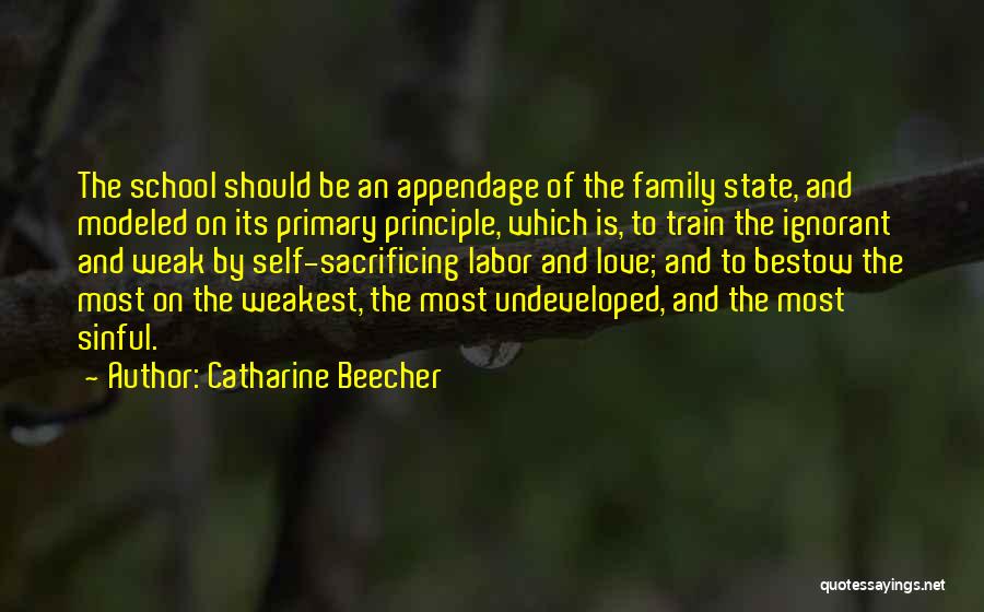 Sacrificing For Someone You Love Quotes By Catharine Beecher