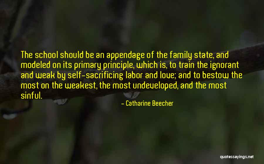 Sacrificing For Someone You Love Quotes By Catharine Beecher