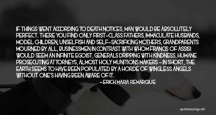 Sacrificing Mothers Quotes By Erich Maria Remarque