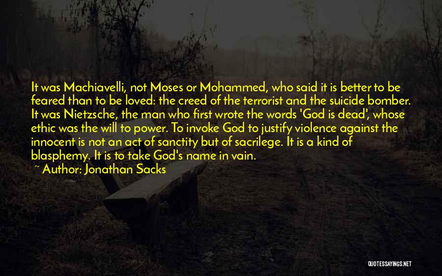 Sacrilege Quotes By Jonathan Sacks