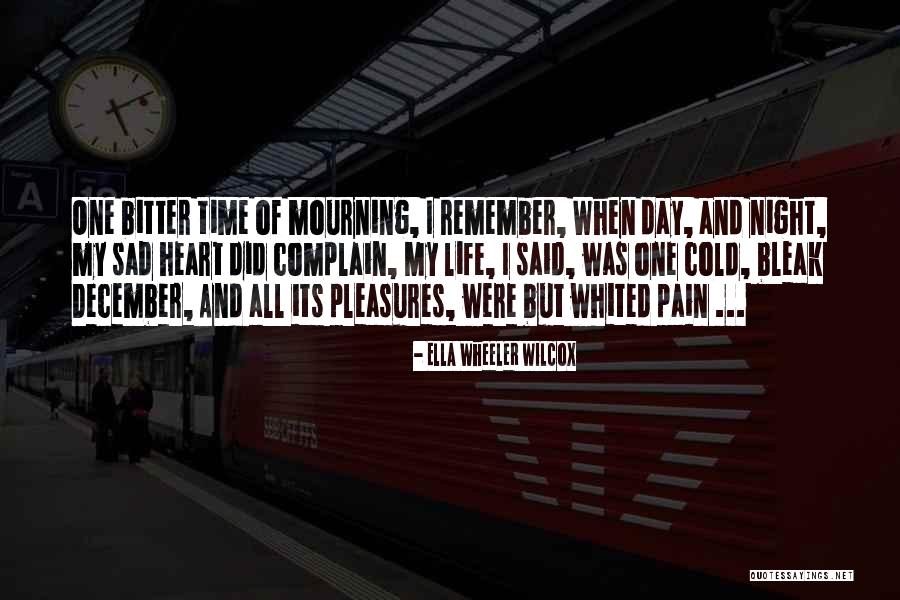 Sad And Pain Quotes By Ella Wheeler Wilcox