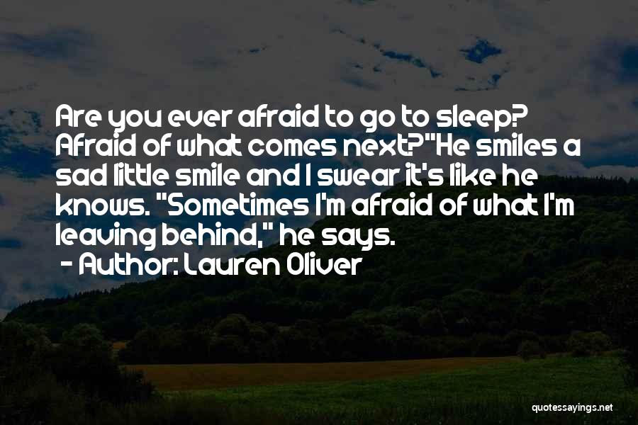 Sad And Smile Quotes By Lauren Oliver