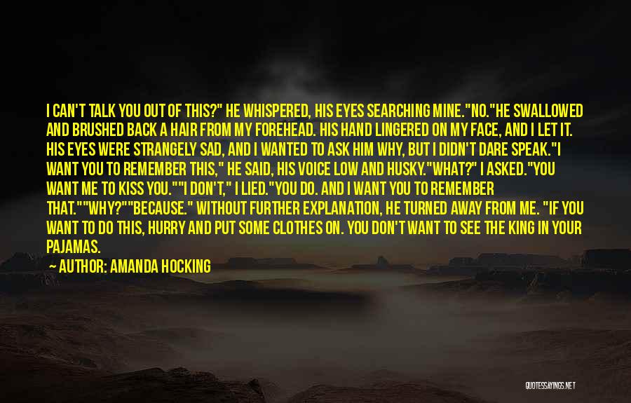 Sad Because Of Him Quotes By Amanda Hocking