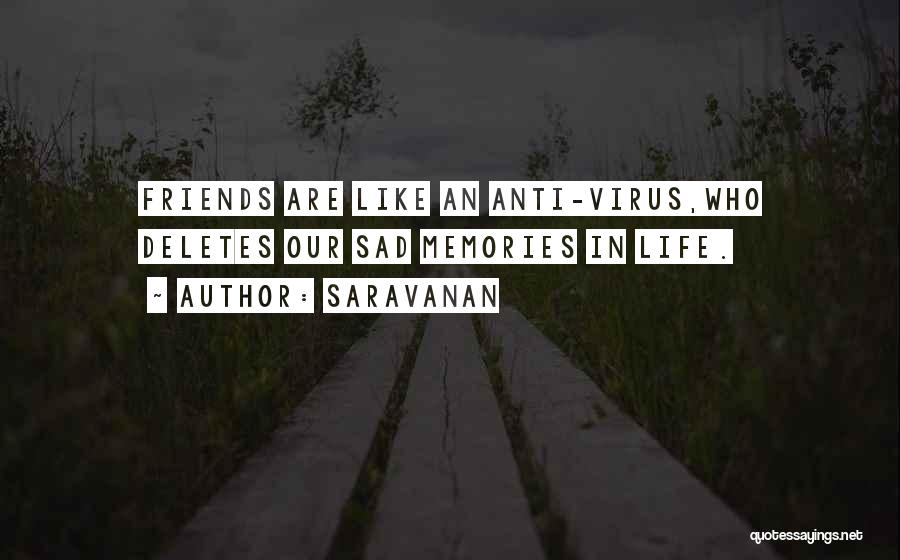 Sad Best Friends Quotes By Saravanan