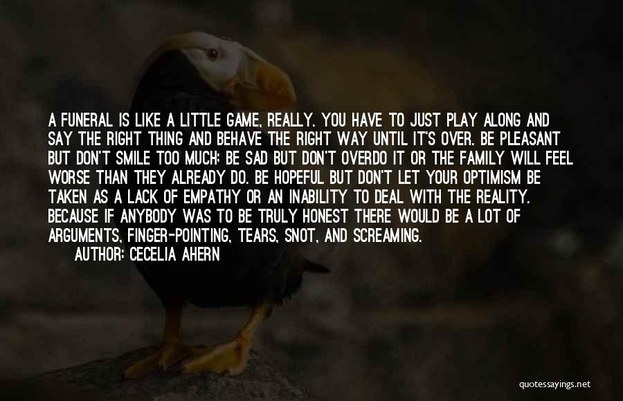 Sad But Smile Quotes By Cecelia Ahern