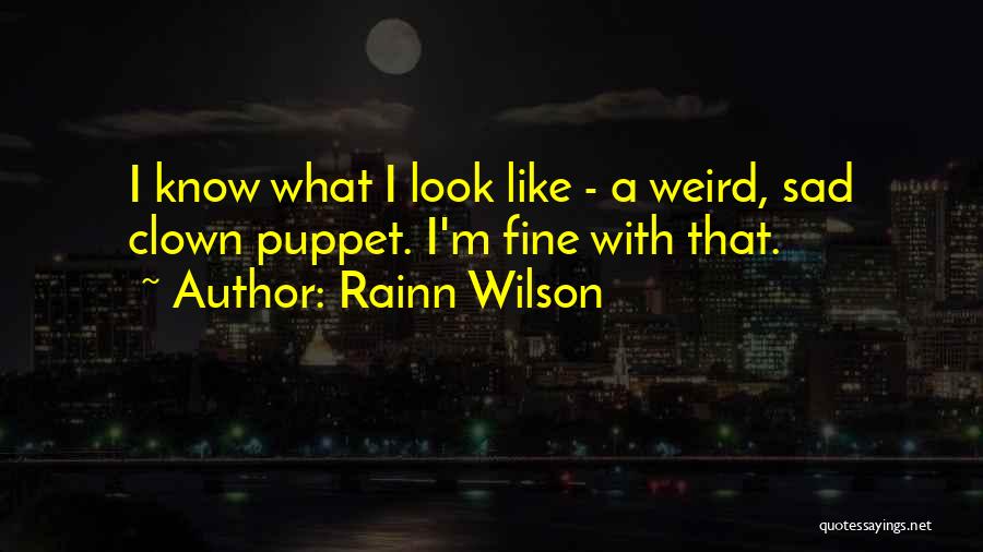 Sad Clown Quotes By Rainn Wilson