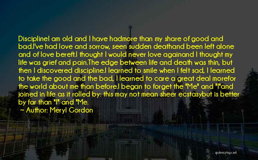 Sad Death Love Quotes By Meryl Gordon