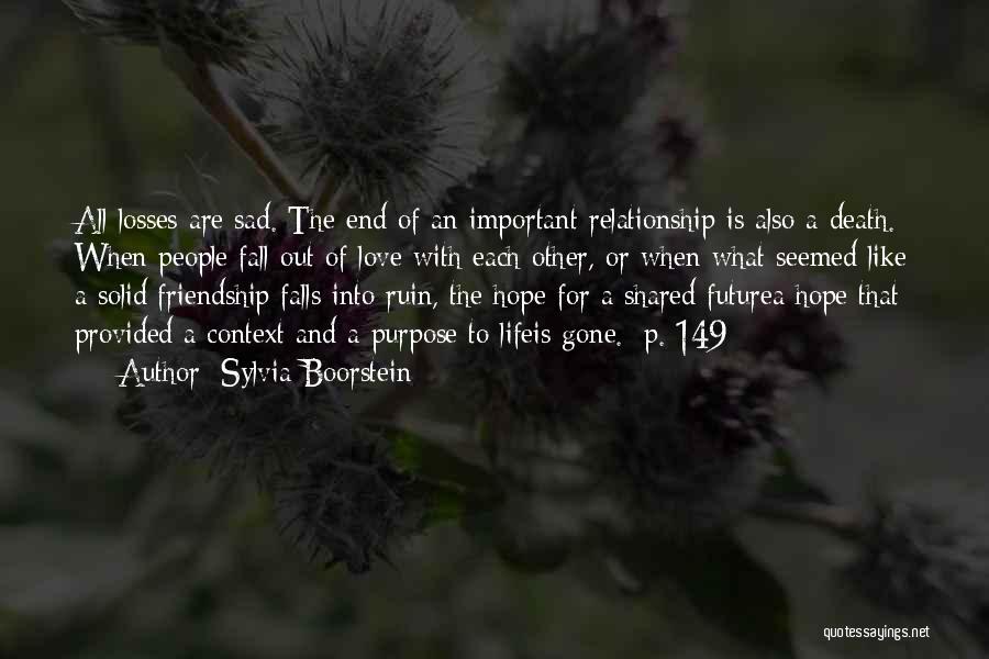 Sad Death Love Quotes By Sylvia Boorstein