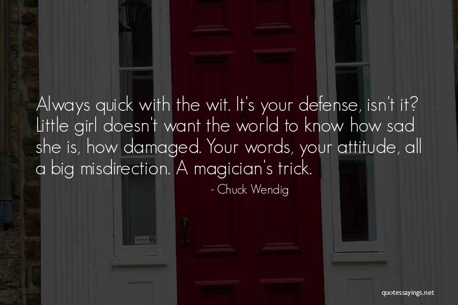 Sad Girl With Quotes By Chuck Wendig