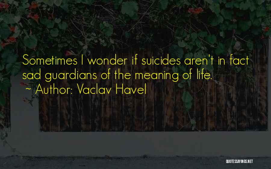 Sad Life Fact Quotes By Vaclav Havel