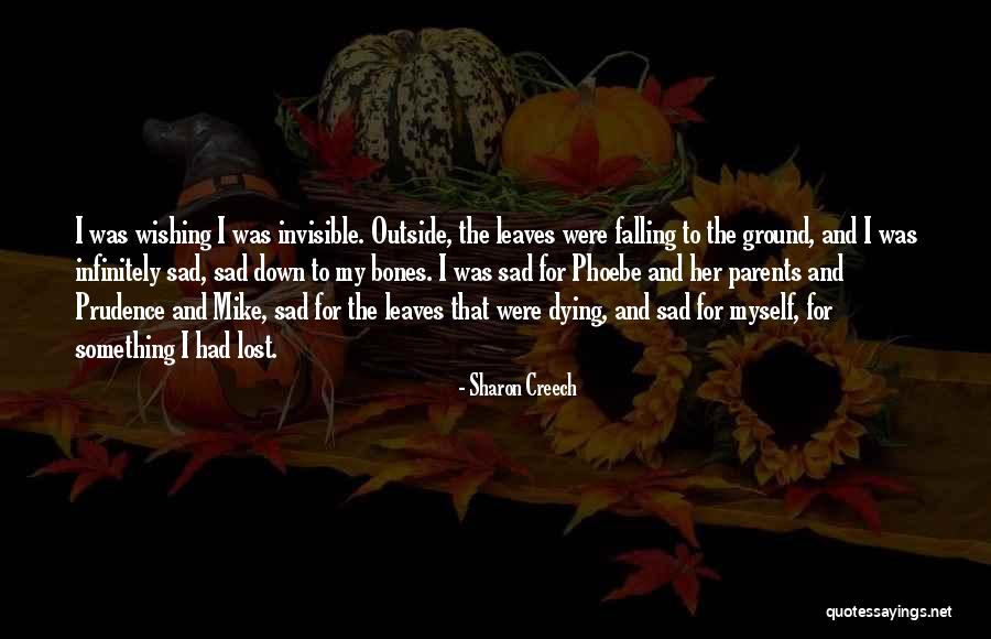 Sad Lost Quotes By Sharon Creech Sad Lost Quotes By Sharon Creech