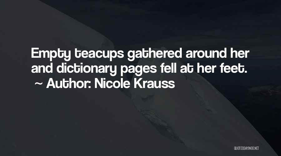 Sad Love Her Quotes By Nicole Krauss