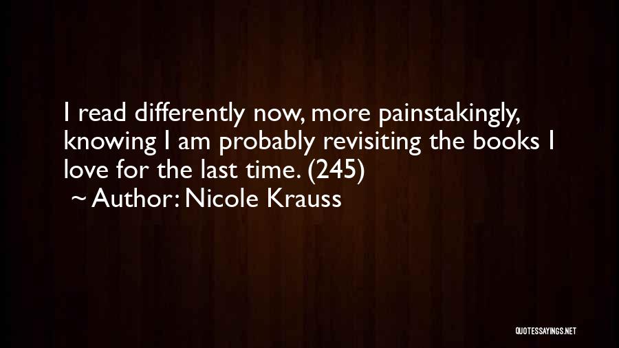 Sad Love Time Quotes By Nicole Krauss