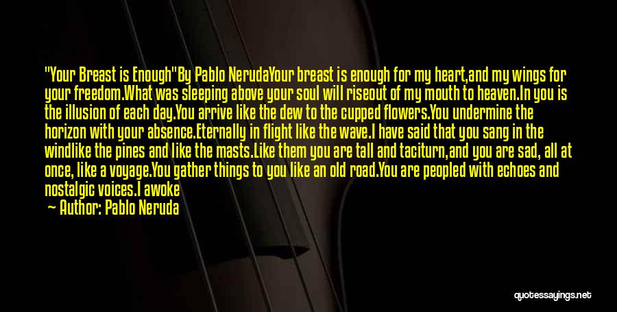 Sad Old Times Quotes By Pablo Neruda