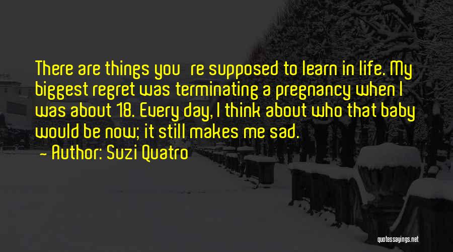 Sad Things In Life Quotes By Suzi Quatro