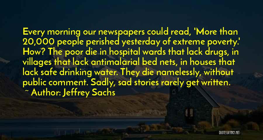 Sad Water Quotes By Jeffrey Sachs