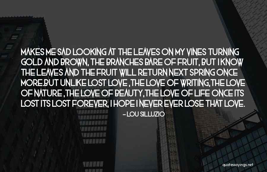 Sad Writing Love Quotes By Lou Silluzio Sad Writing Love Quotes By Lou Silluzio