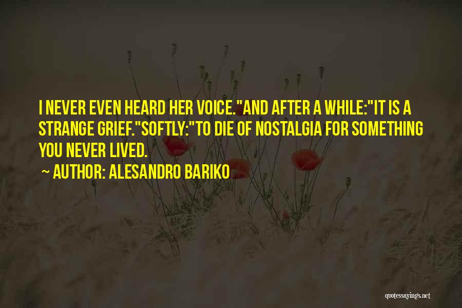 Sad You're Gone Quotes By Alesandro Bariko