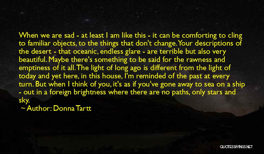 Sad You're Gone Quotes By Donna Tartt