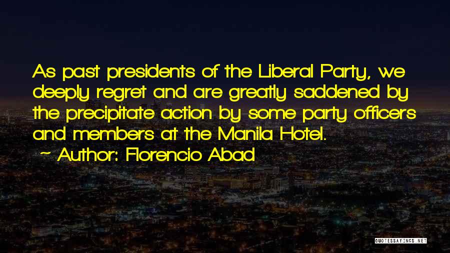 Saddened Quotes By Florencio Abad