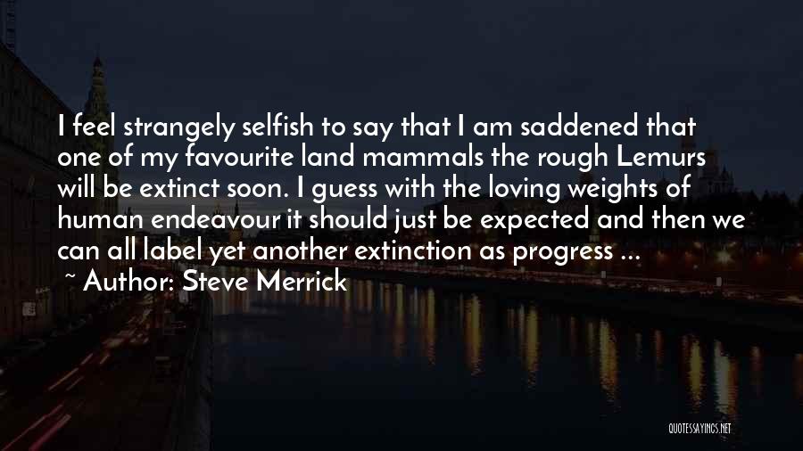 Saddened Quotes By Steve Merrick