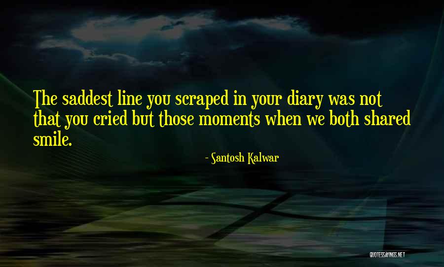 Saddest Ever Love Quotes By Santosh Kalwar