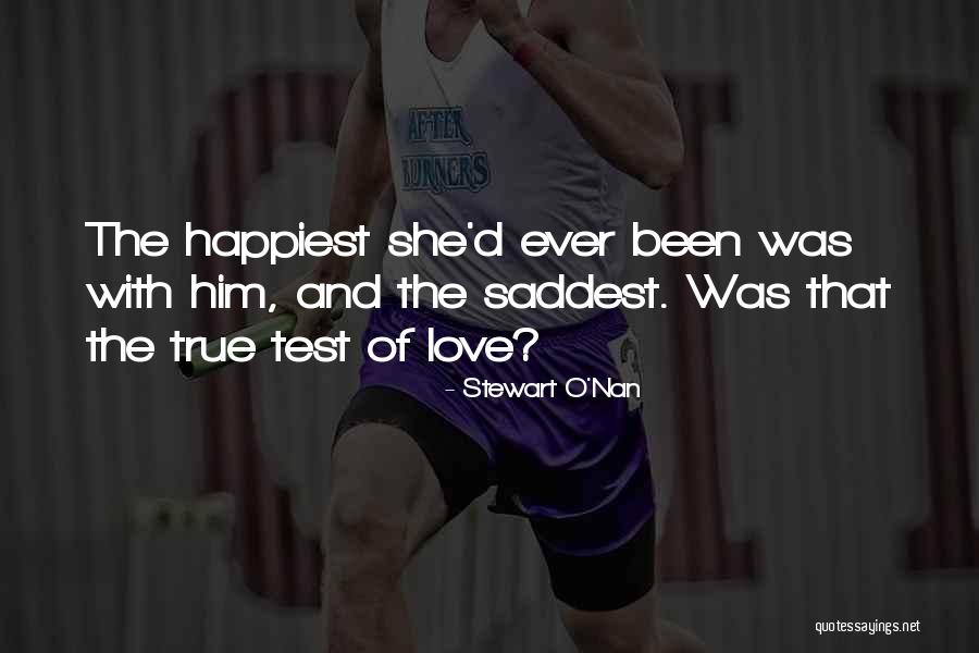 Saddest Ever Love Quotes By Stewart O'Nan