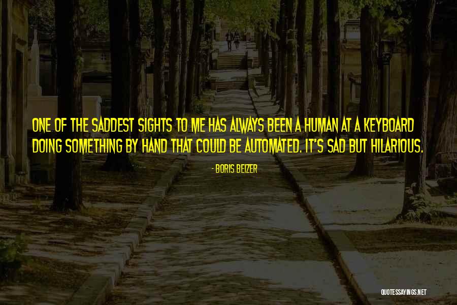 Saddest Quotes By Boris Beizer Saddest Quotes By Boris Beizer