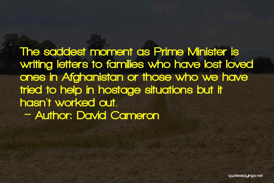 Saddest Quotes By David Cameron