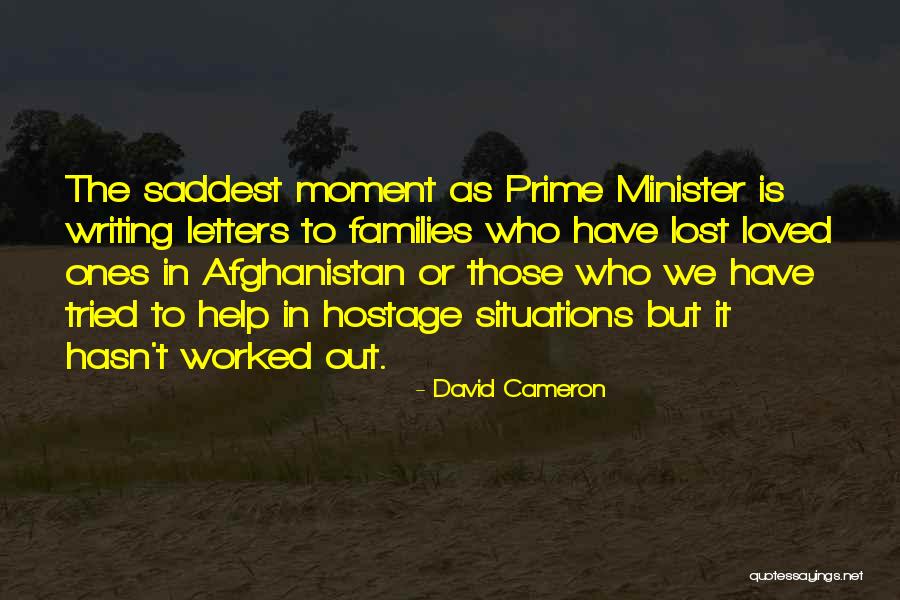 Saddest Quotes By David Cameron