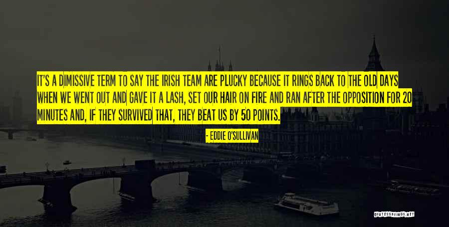 Sadgrove V Quotes By Eddie O'Sullivan Sadgrove V Quotes By Eddie O'Sullivan