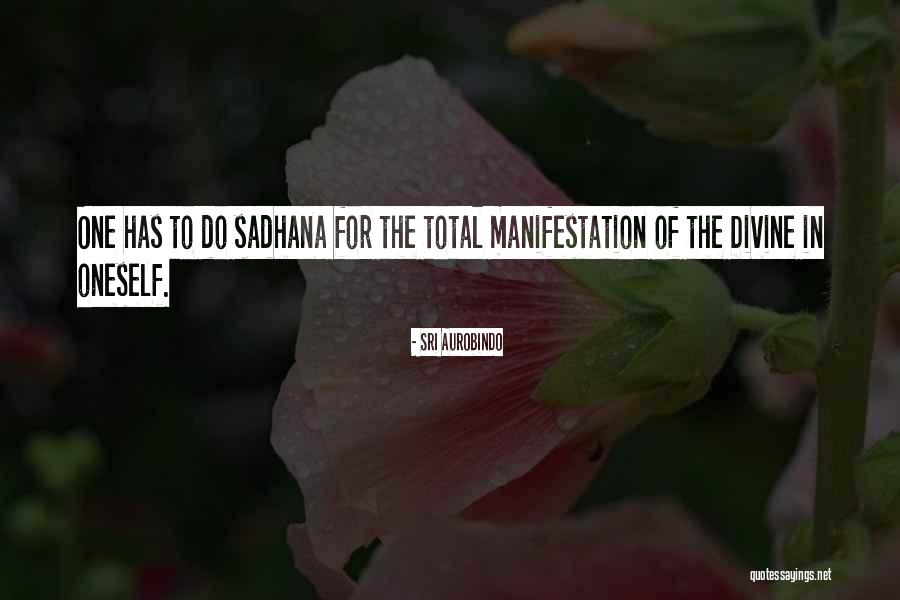 Sadhana Quotes By Sri Aurobindo