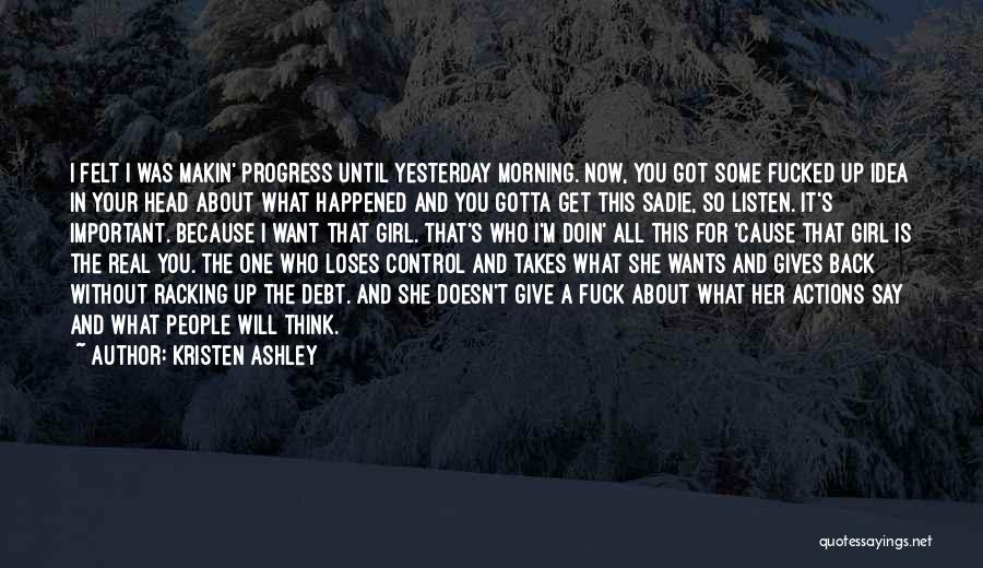 Sadie Quotes By Kristen Ashley