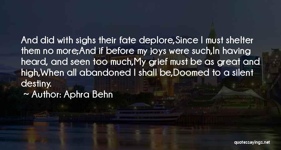 Sadness And Change Quotes By Aphra Behn