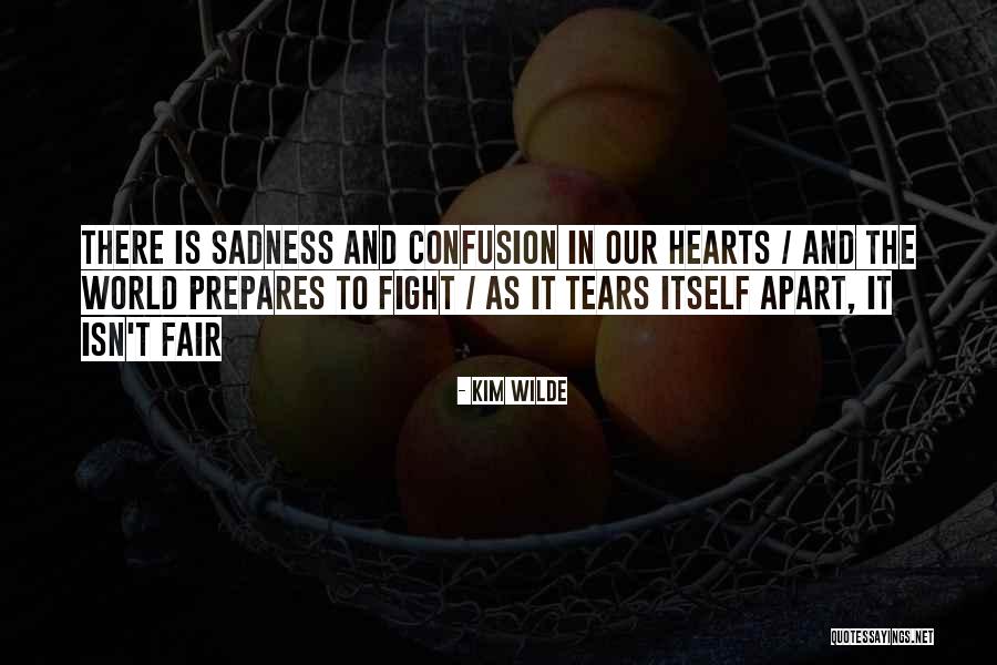 Sadness And Confusion Quotes By Kim Wilde