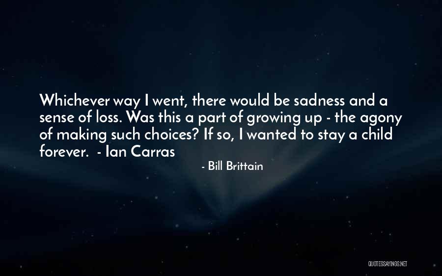 Sadness And Loss Quotes By Bill Brittain Sadness And Loss Quotes By Bill Brittain