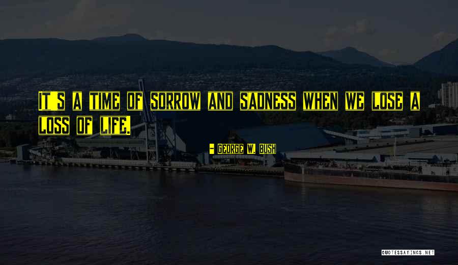 Sadness And Loss Quotes By George W. Bush Sadness And Loss Quotes By George W. Bush