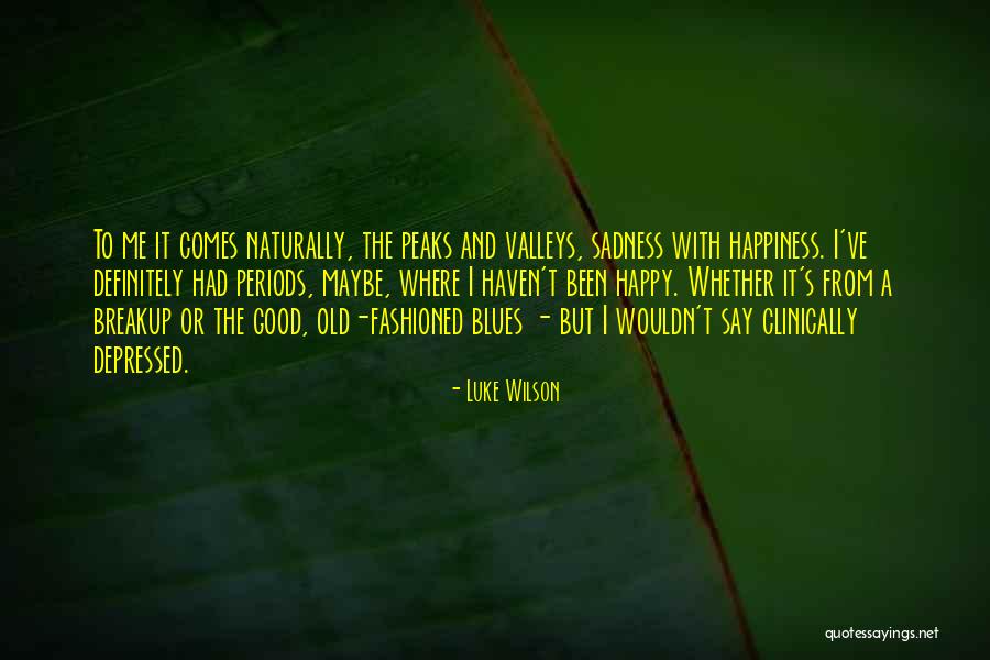 Sadness But Happy Quotes By Luke Wilson Sadness But Happy Quotes By Luke Wilson