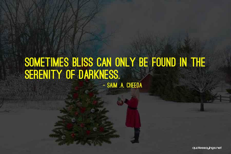 Sadness Depression Quotes By Saim .A. Cheeda